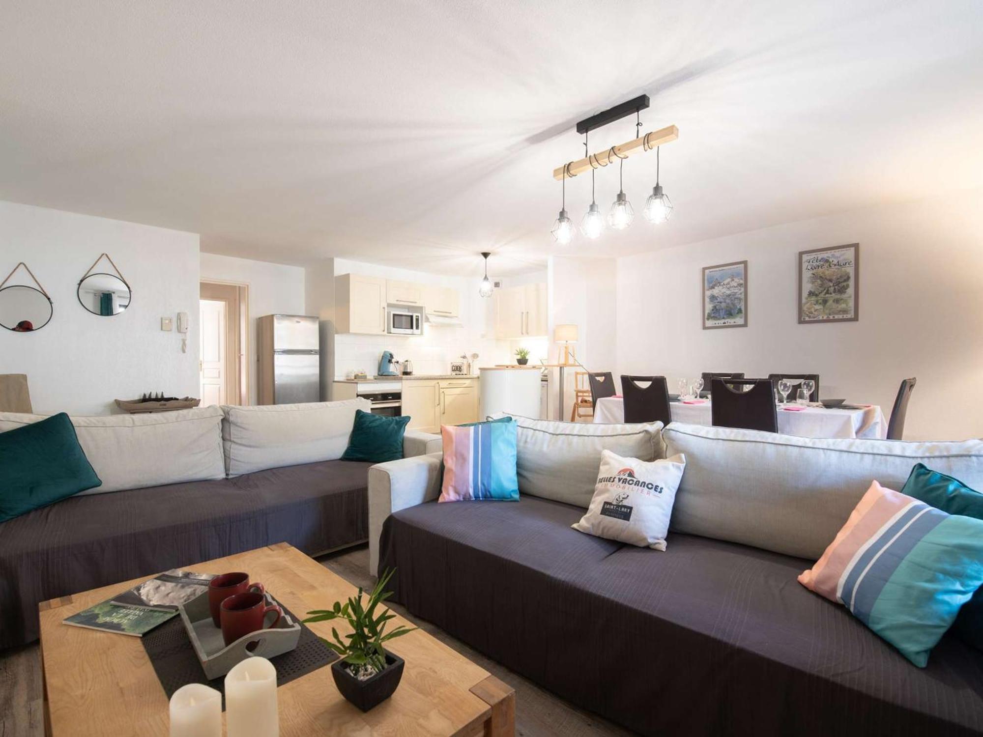 Appartement 6 Pers, Centre St-Lary, 2 Ch + Cabine, Garage, Balcon, Et Ascenseur - Fr-1-296-361 Saint-Lary-Soulan Bagian luar foto